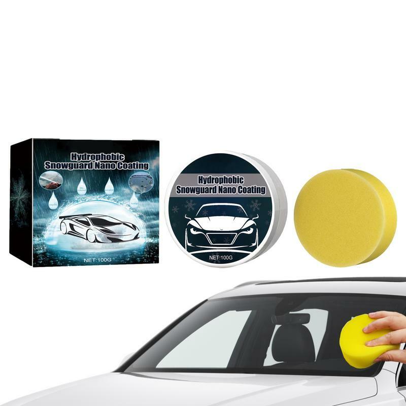 Auto Hydrofobe Coating Pasta 100G Hydrofobe Waterbestendige Glaspasta Veilig Rijden Glazen Crème Voor Hydrofobe Coating Voor