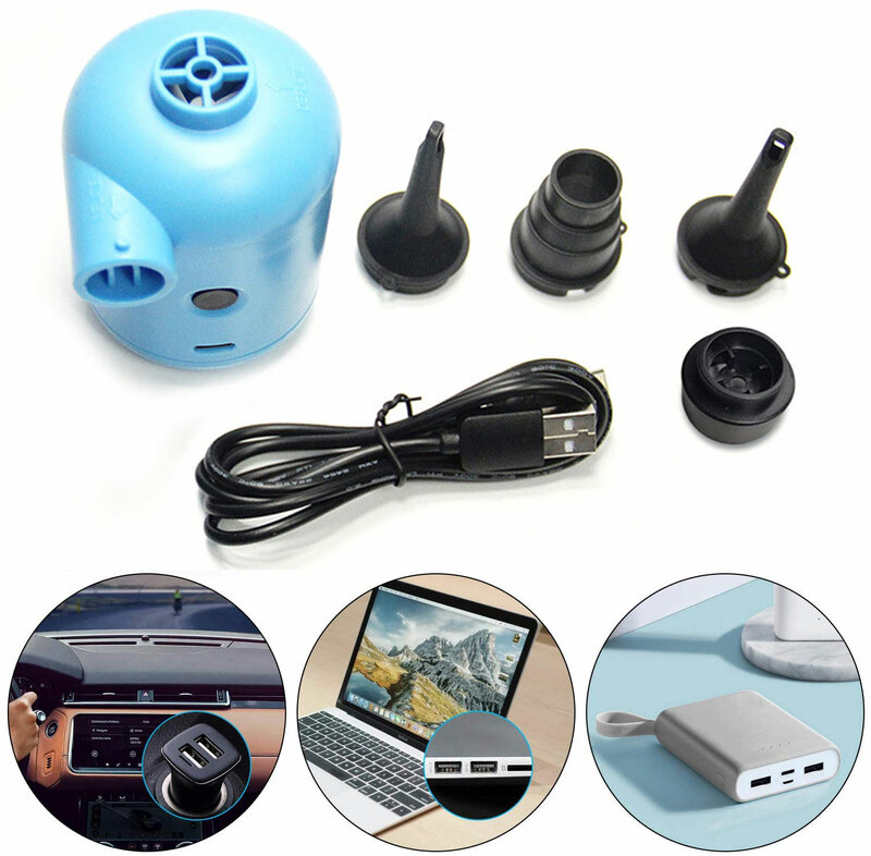 Electric Air Pump 2 In 1 Quick-Fill Inflator And Deflator Pump For Air Mattress Air Bed Swimming Ring Pool Inflator