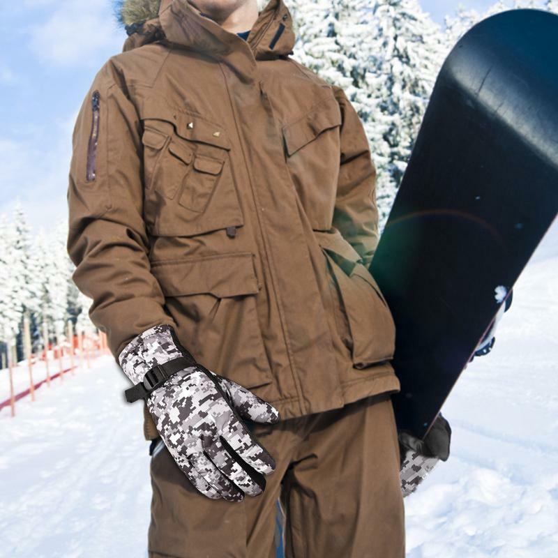 Лыжные перчатки, зимние теплые водонепроницаемые и дышащие перчатки для снега, мотоциклетные перчатки для холодной погоды, для мужчин, женщин, взрослых и детей