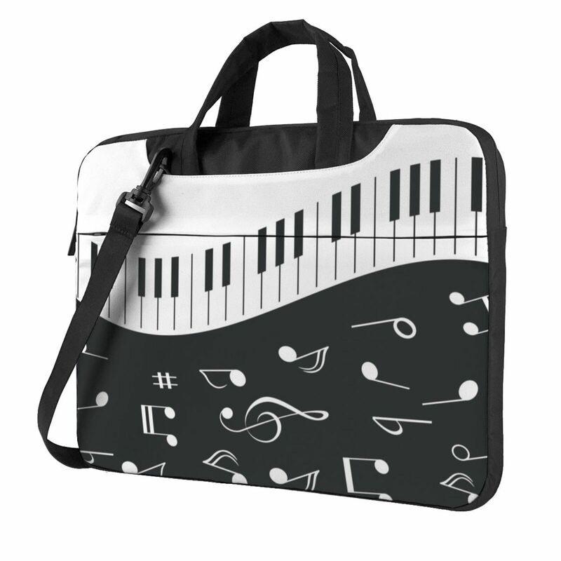 NOISYDESIGNS-Bolso de hombro para ordenador portátil, maletín de transporte para notas musicales de 13, 14 y 15,6 pulgadas, para MacBook Pro Air Notebook