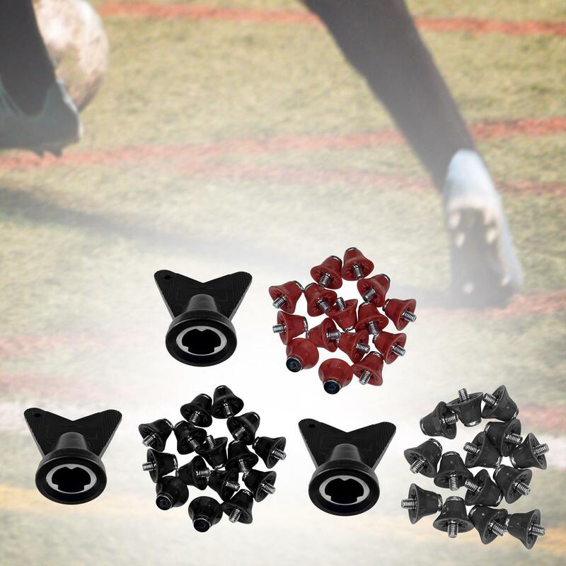 Pinchos para zapatos de fútbol de 12 piezas, accesorios para zapatillas deportivas de Rugby, antideslizantes