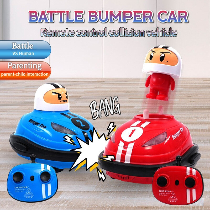 Coche de Control remoto para niños, juguete de 2,4G, Super Battle Bumper, Pop-up Doll, Crash Bounce eyection Light, juguetes de regalo para Padres
