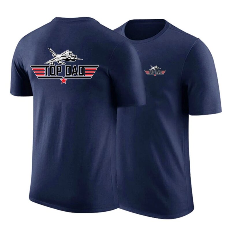 TOP DAD TOP GUN Movie 2024 Men's Summer Ordinary Short Sleeve Round Neck T-shirt Casual Printing Hight Quality Comfortable Tops