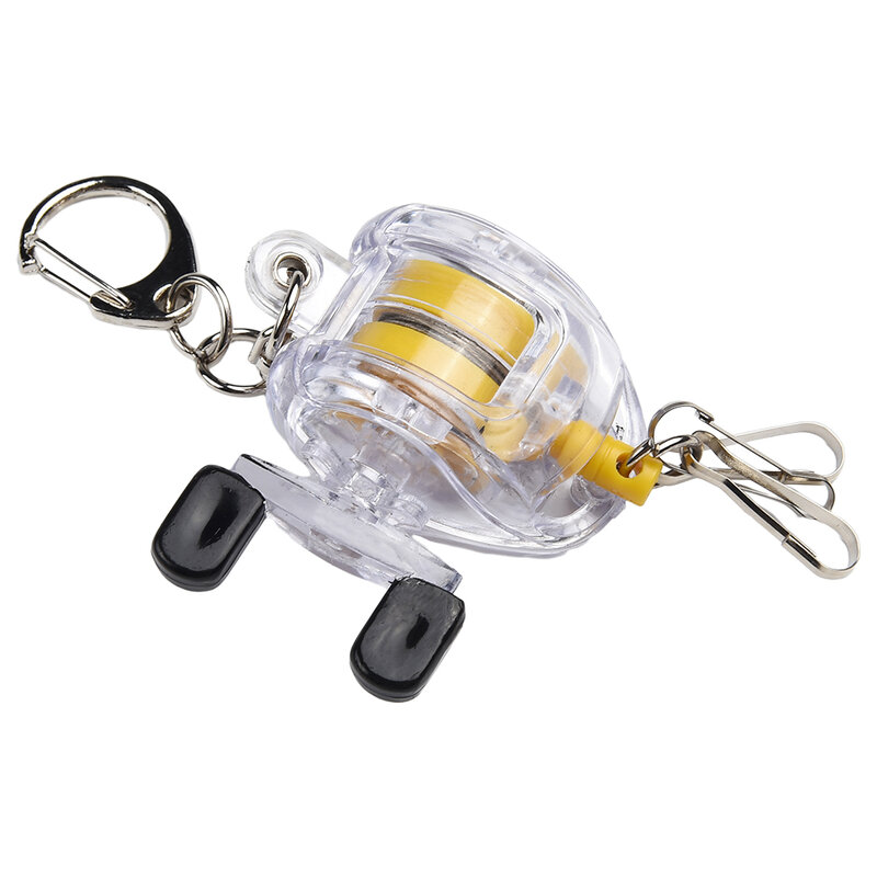 Quick Buckle Key Chain Portable Girfriend Gift Lightweight Plastic+steel Wire Clear Fishing Tackle Fly Fishing Reel