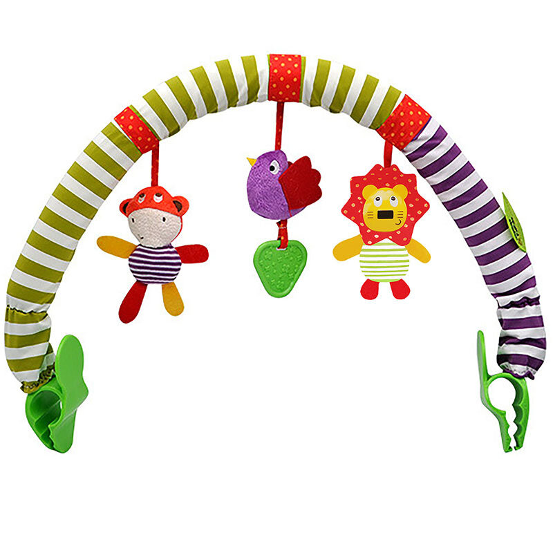 Infant Baby Kinderwagen Arch Spielzeug Spielen Bar Spaß Neugeborene Sensorische Aktivität Einstellbar für Hüpfburgen und Auto Sicher Sitz Bett Hängen spielzeug