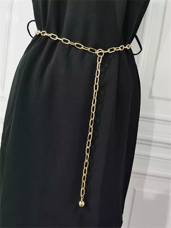 Women's Metal Waist Dress Belt Chain