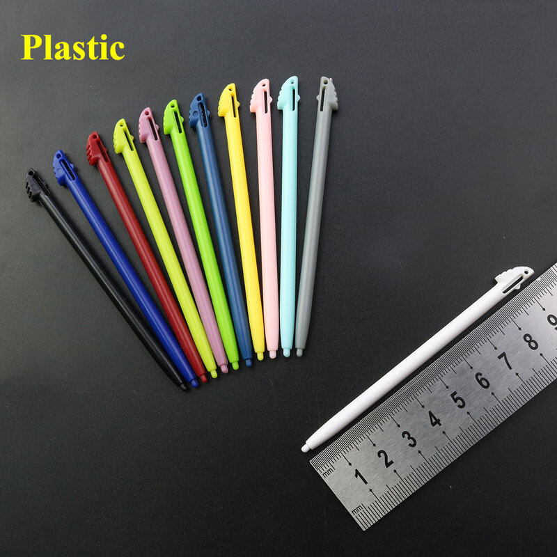 Yuxi metal/caneta de toque plástico stylus para nintend 3ds xl ll plástico jogo de vídeo caneta stylus acessórios do jogo