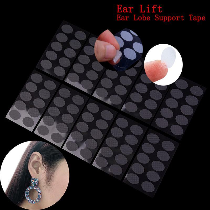 Invisible Ear Lift Patches, Aliviar o estresse de brincos pesados, fita de suporte, lóbi esticado, 60 patches, 100 patches