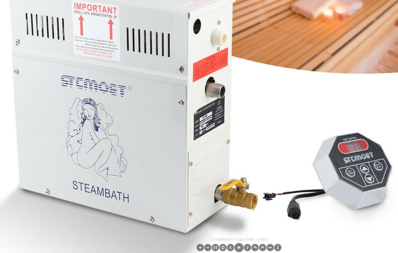 Máquina generadora de vapor para sauna, 220V, 6kW, venta al por mayor