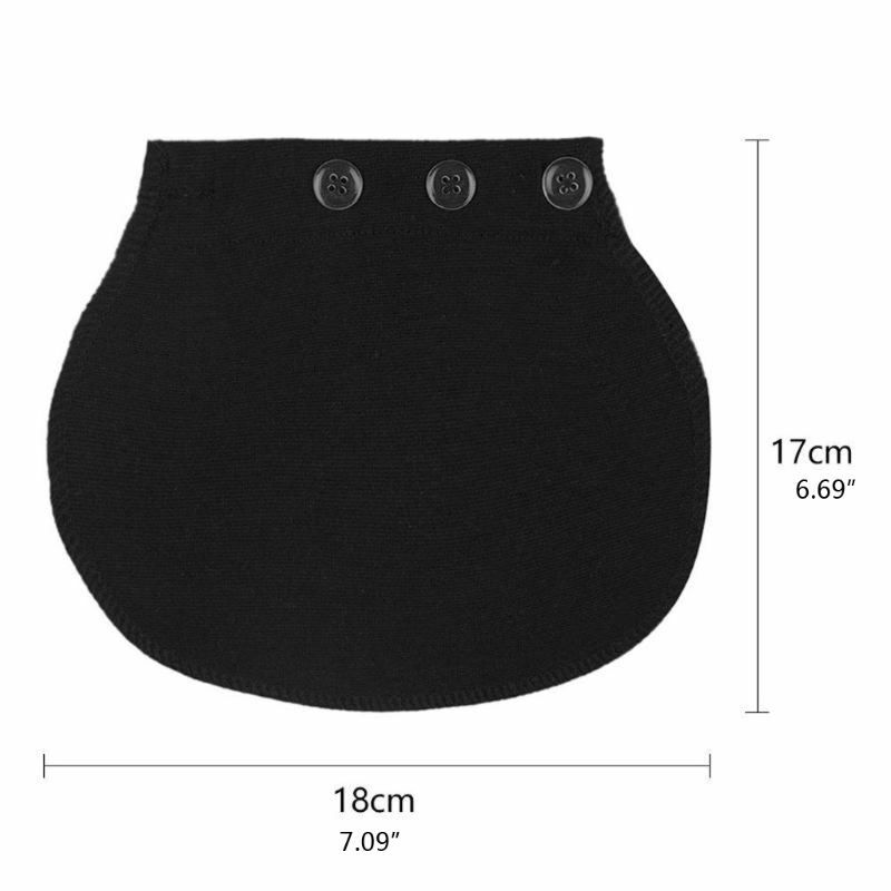 Fatty pretina de maternidad elástico extensor pantalones cinturón extensión hebilla botón embarazo tela hebilla Accesorios