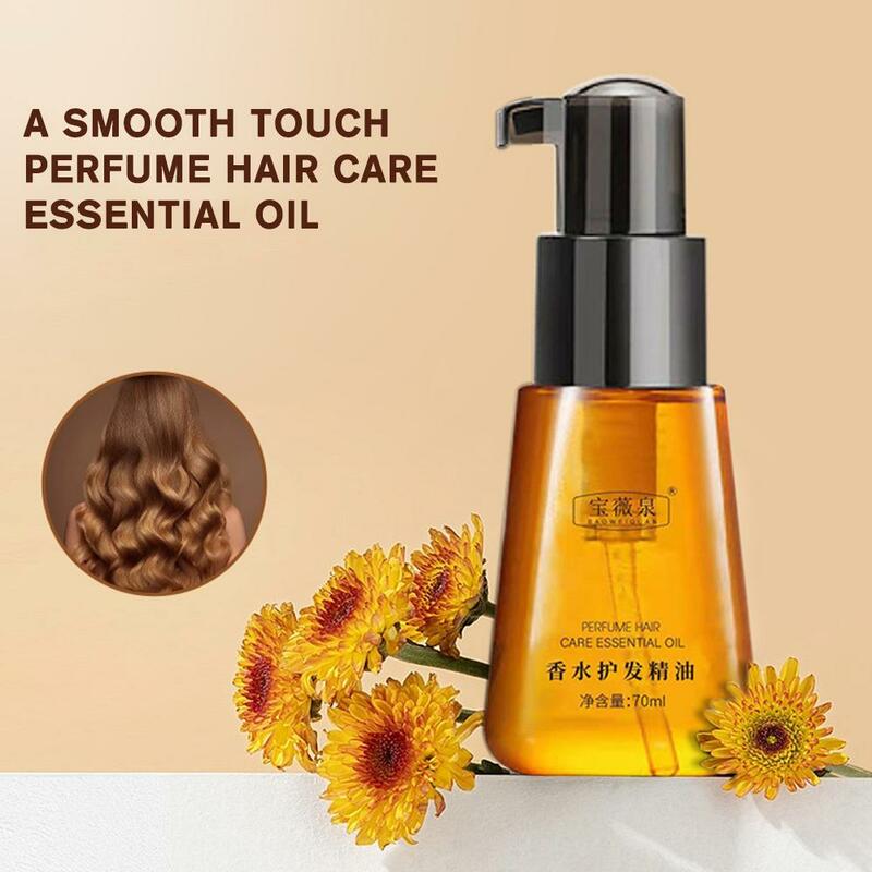 Aceite Esencial Marroquí para el cuidado del cabello, repara el cabello seco, esencial nutritivo, alisa el encrespamiento y mejora el champú, libre de aceite A R8I9, 70ml