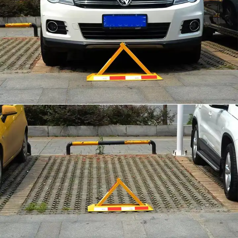 Portable Safety Lock Barrier para carro, Folding Lot, Sem estacionamento, Segurança do veículo