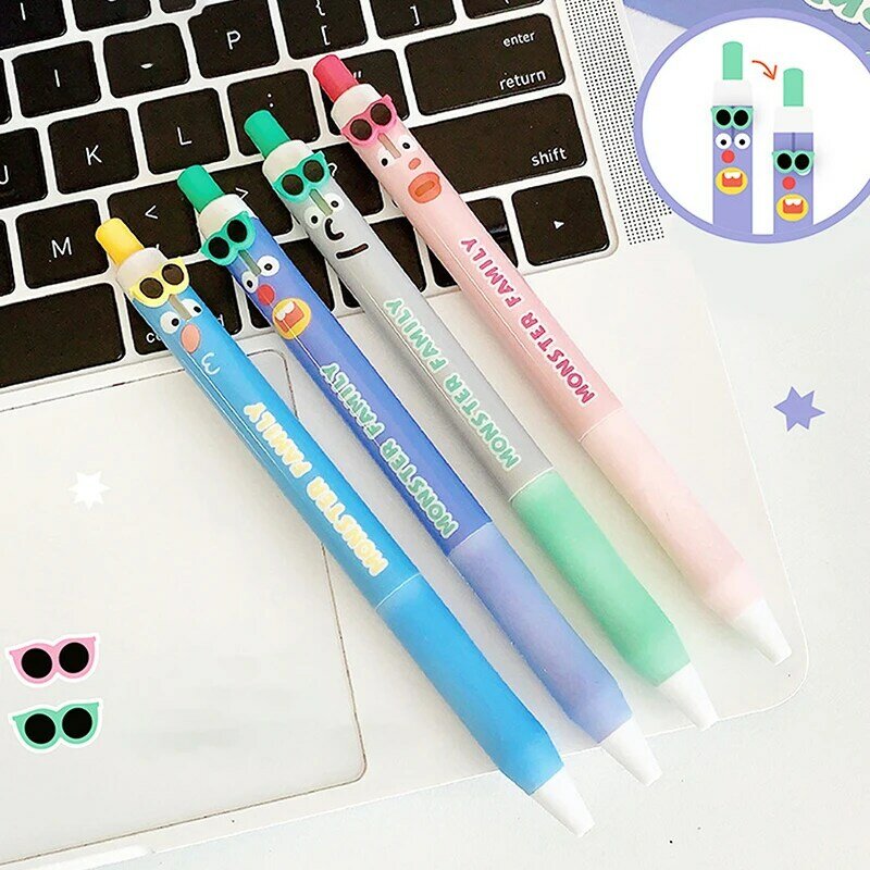 Stylos à encre gel haute capacité, stylo d'écriture Kawaii, stylo gel 0.5mm, fournitures de bureau et scolaires