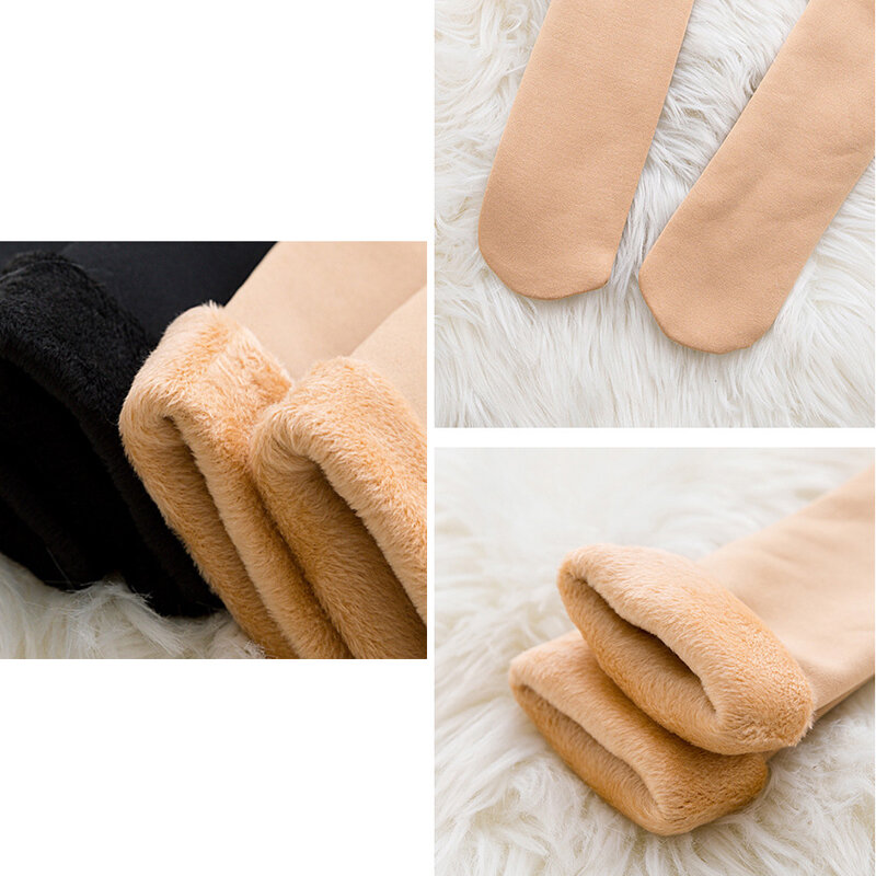 Calcetines térmicos de terciopelo para mujer, medias cortas de lana y cachemira, suaves y sólidas, para el suelo del hogar, invierno, 3 pares