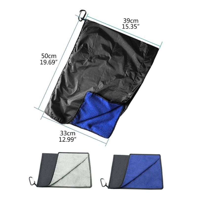 Waterproof Golf Bag Rain Hood Cleaning Towel Rain Protections Cover Easy Carry
