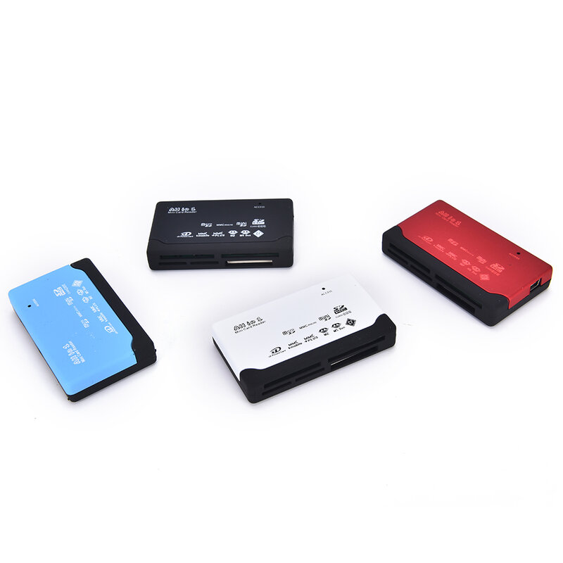 JETTING 올인원 메모리 카드 리더기, USB 외장 SD SDHC, 미니 마이크로 M2 MMC XD CF, 4 가지 색상, 6.9X4X1.2cm
