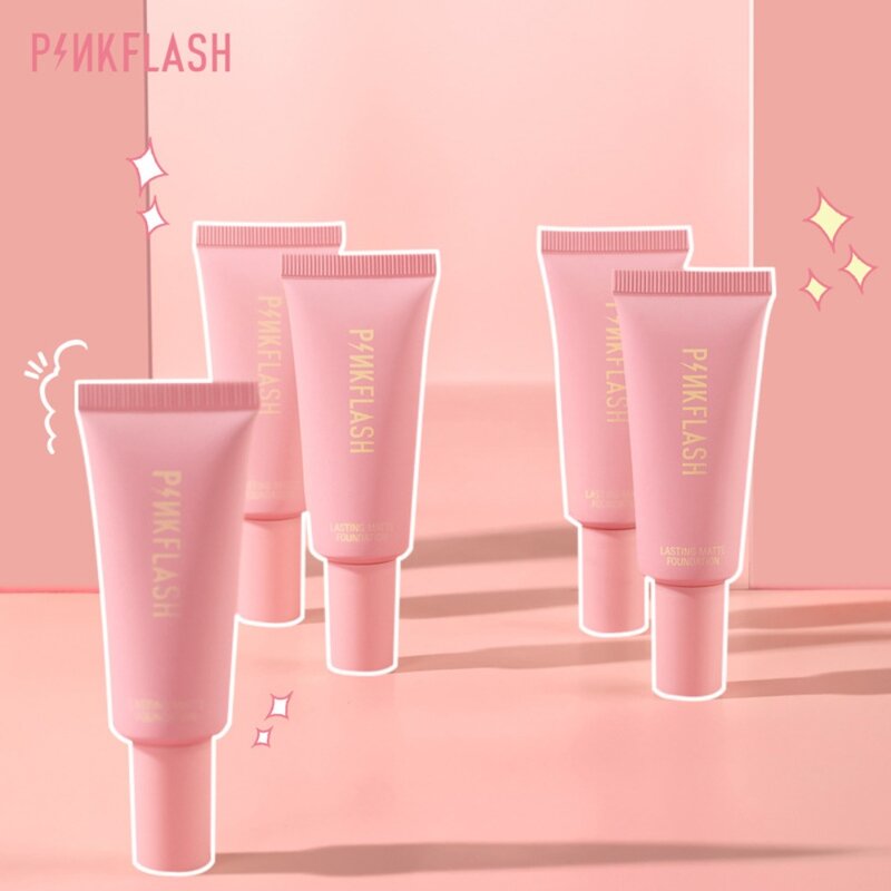 PINKFLASH Foundation Waterproof Weightless BB Cream Full Concealer Lasting All Day Face Base Liquid Foundation