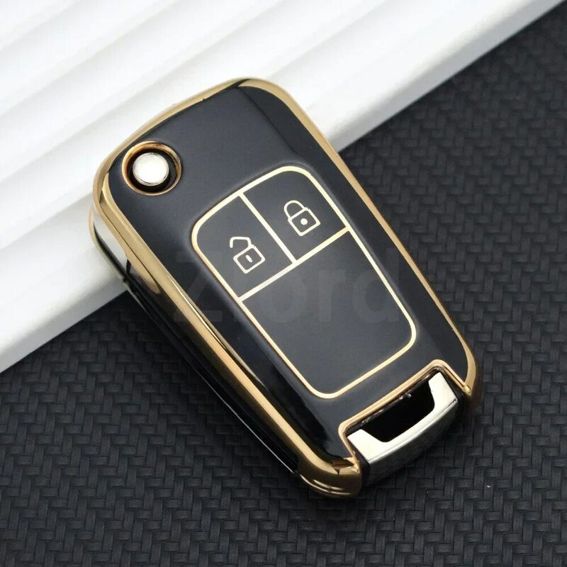 For Chevrolet  for Cruze/Spark/Orlando Automobiles Key Shell Fob 2 3 4 5 Buttons TPU Car Remote Key Shell Case Cover