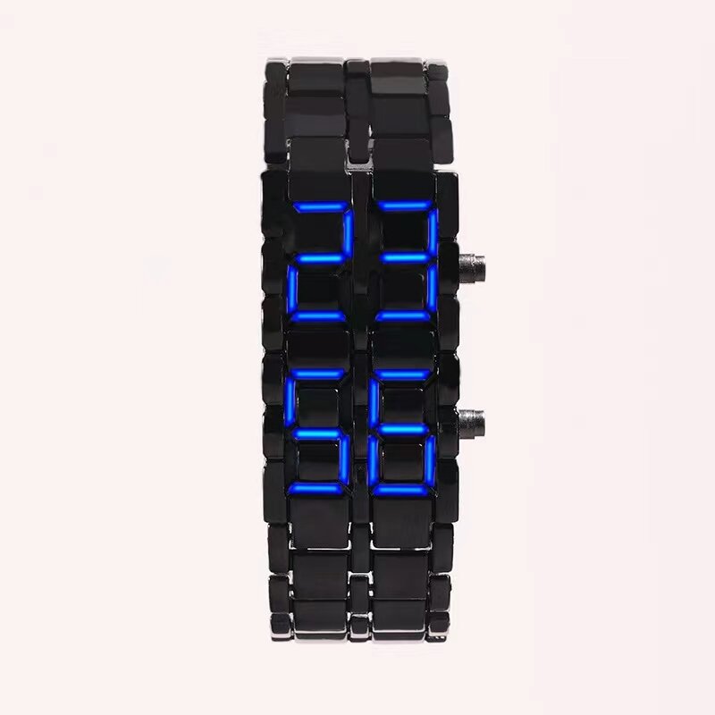 Relógios eletrônicos LED com pulseira Lava, relógios versáteis, venda quente