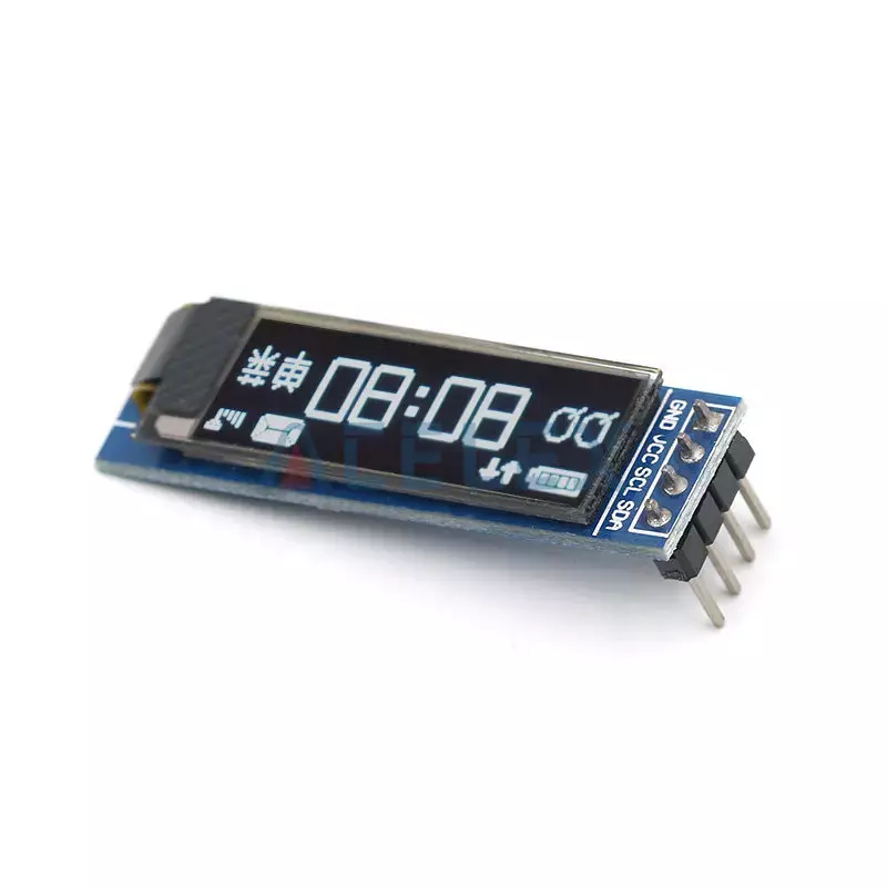 Módulo OLED de 0,91 pulgadas, módulo de pantalla LED de 0,91 pulgadas, Blanco/azul, OLED, 128x32, 0,91 ", IIC