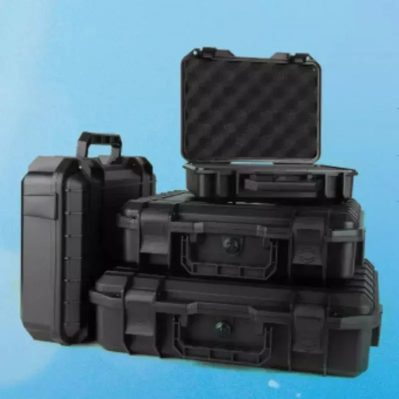 New Pre-cut Foam Professional Rigid Plastic Tool Box Waterproof Shockproof Storage Box Electrician Working Suitcase Tool Box