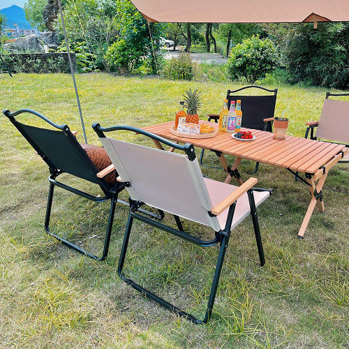 Outdoor folding camping portable outdoor barbecue chair beach chair self-driving outdoor special chair Outdoor Furniture