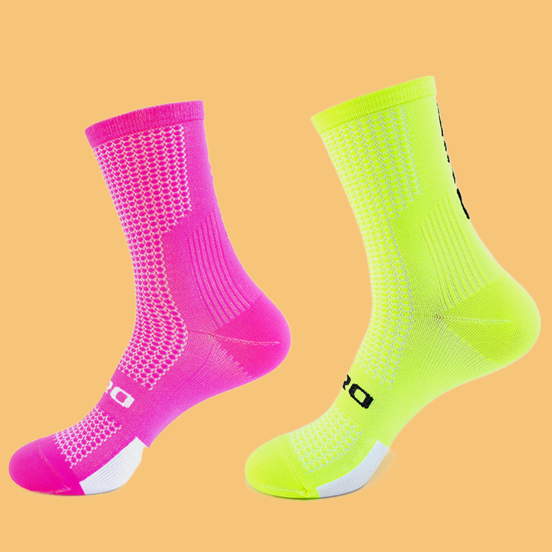High Quality 5 Pairs Cycling Socks Men Biking Sock Sports Sweat Absorbent Breathable Soccer Compression Football Bicycle Socks