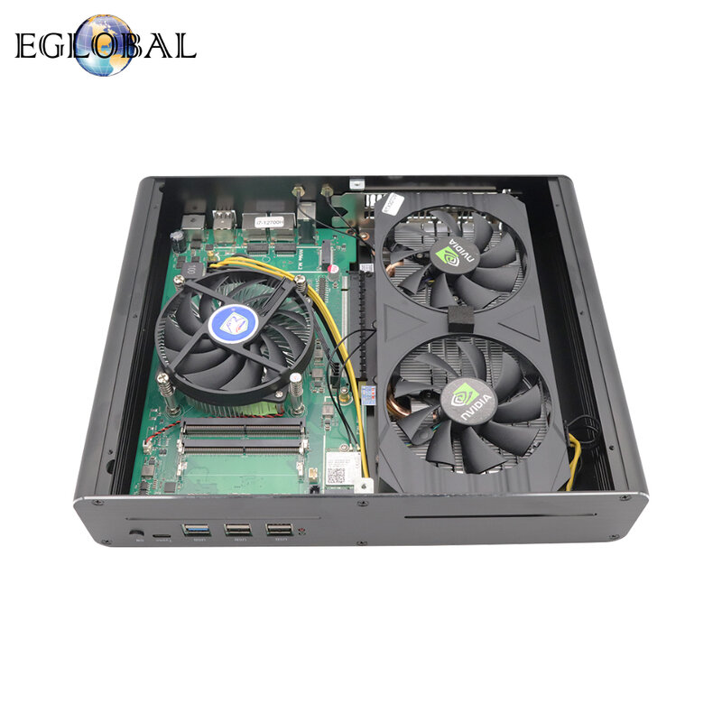 EGLOBAL PC Mini Gaming 12 Gen Intel Core i7 Max 64G DDR5 Max 4TB NVMe Nvidia RTX 4060/3070M 8G Windows 11Pro komputer Desktop