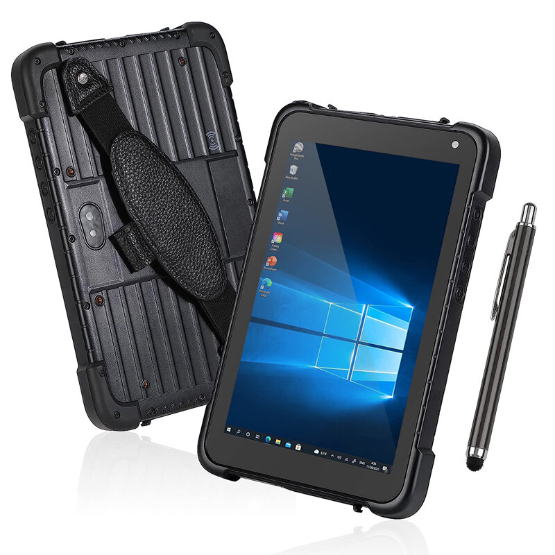 Tableta resistente de 8 pulgadas con Windows, Tablet 4G, 128G, 4G, LTE, GPS, 700nit, IP67, CPU Intel, resistente al agua
