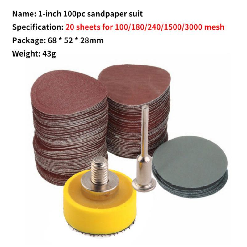 Schleifpapier 1/8 Schaft durchmesser Polier papier Anzug Elektro polier schleifpapier Set Schleif scheiben polieren