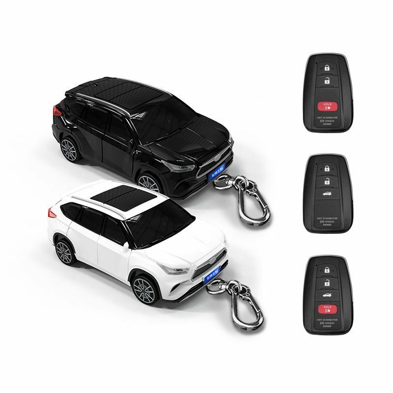 Capa protetora modelo de carro, Toyota Highlander Key Cover, Presente personalizado, Acessórios chave fivela do carro