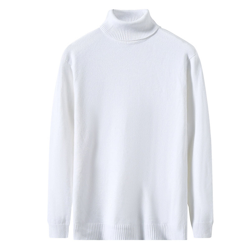 Sweter wysokiej jakości sweter stylowe topy dzianinowe swetry męska bluza polarowa dzianina jesienno-zimowa odzież ciepła z długim rękawem