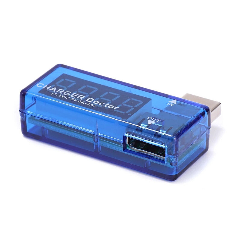 Detector de corriente/voltaje de carga USB, 1 ~ 100 piezas, probador de corriente/voltaje USB, probador de energía móvil