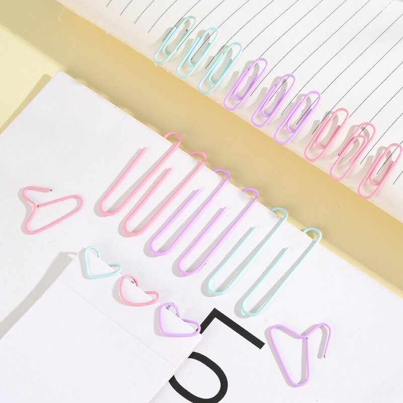 Clips de papel de Color Macaron, clasificación de datos de palíngeo con Clip de papel