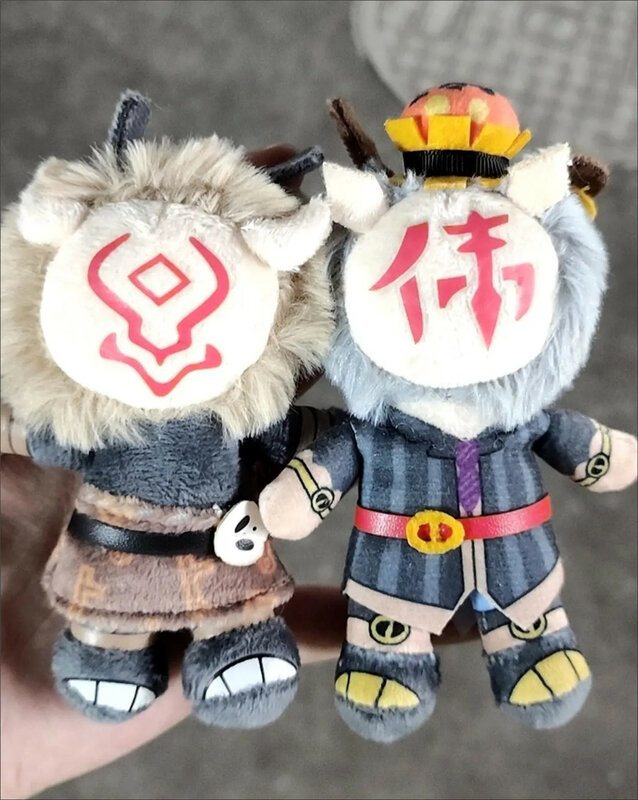 Genshin Impact-muñeco de peluche Qiuqiu de 10cm, llavero de hombre, colgante de bolsa, chaman, Hilichurl, juguetes para niños, regalo de Anime, estatuilla de acción Kawaii