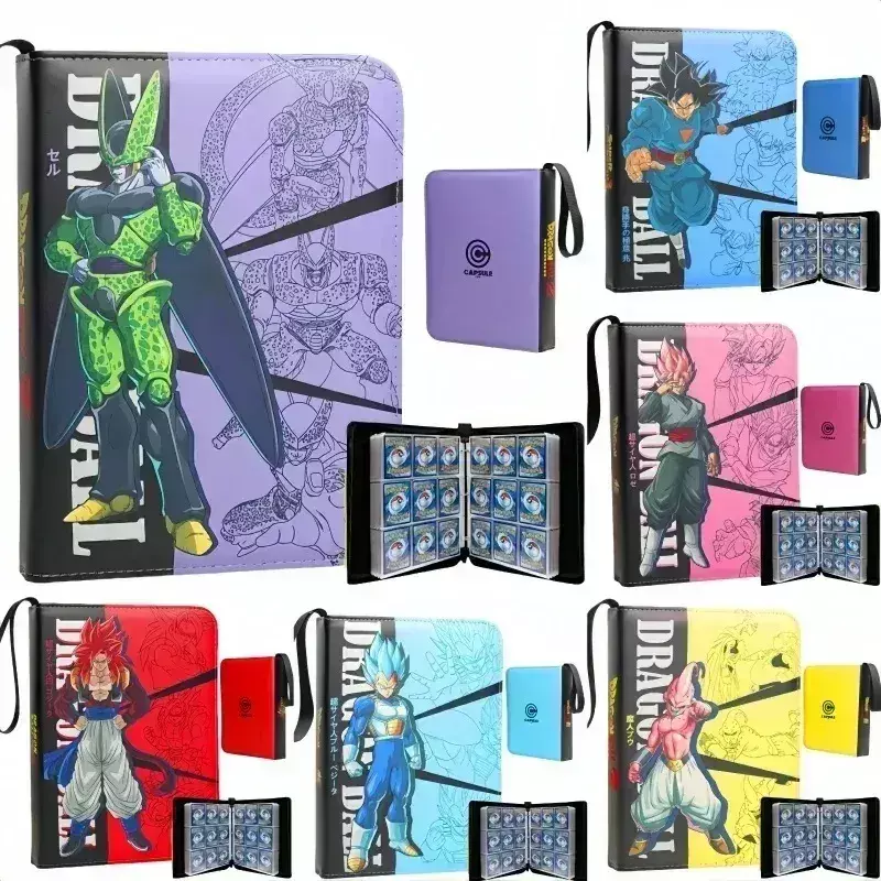 400 buah/900 buah kartu buku Album Anime Dragon Ball koleksi kartu Folder penyimpanan Hold Vegeta Iv kartu Game Binder Holder hadiah