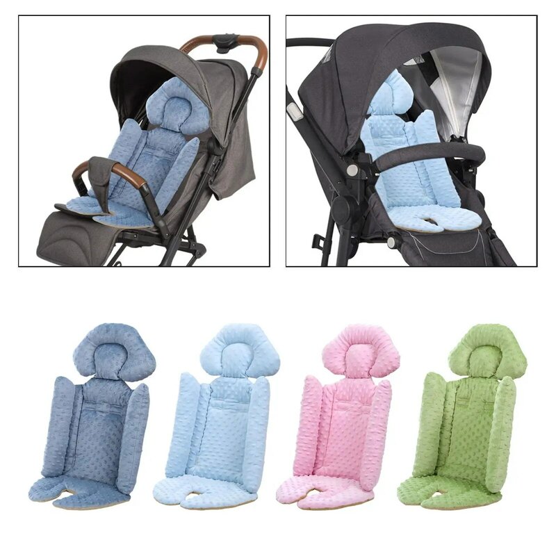 Baby Stroller Almofada, Quente, Máquina Lavável, Respirável, Confortável, Forros de assento, Trolley, Carro, Outono, Inverno