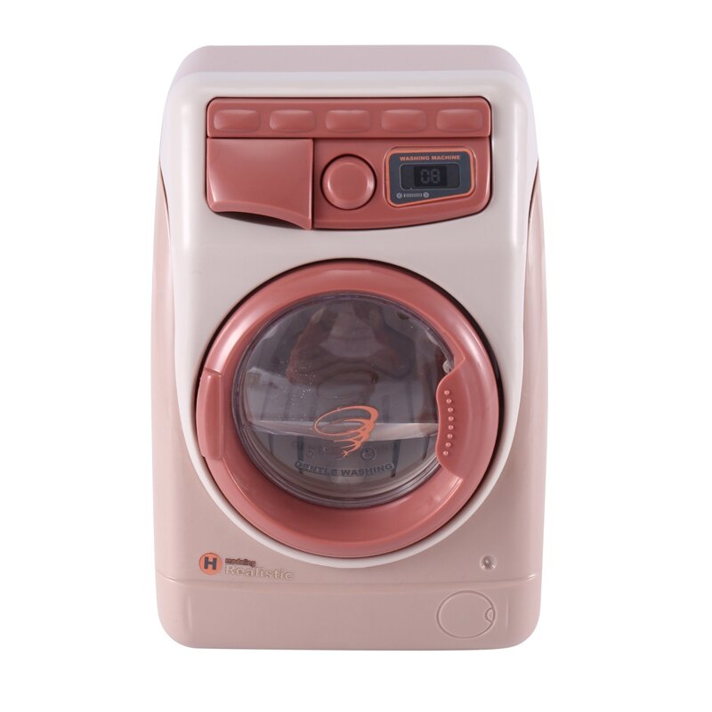 YH129-3SE 가정용 시뮬레이션 전기 세탁기, 어린이 소형 가전 제품, 주방 장난감 세트 키트, 남아 및 여아용