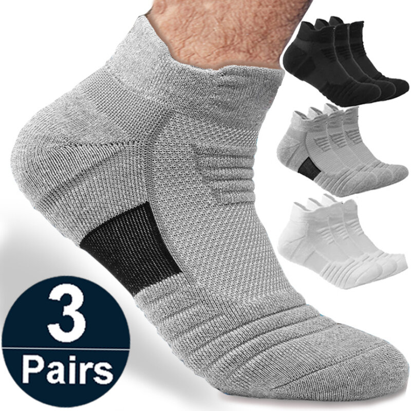 Calcetines de fútbol antideslizantes para hombre y mujer, calcetín de algodón de tubo corto, calcetines deportivos de baloncesto, calcetines desodorantes transpirables 39-45