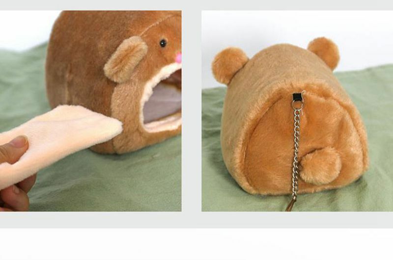 1 Buah Mode Kartun Hangat Tempat Tidur Gantung Tikus Tupai Musim Dingin Mainan Hewan Peliharaan Kandang Hamster Rumah Gantung Sarang Tikar Persediaan Hewan Peliharaan Kecil