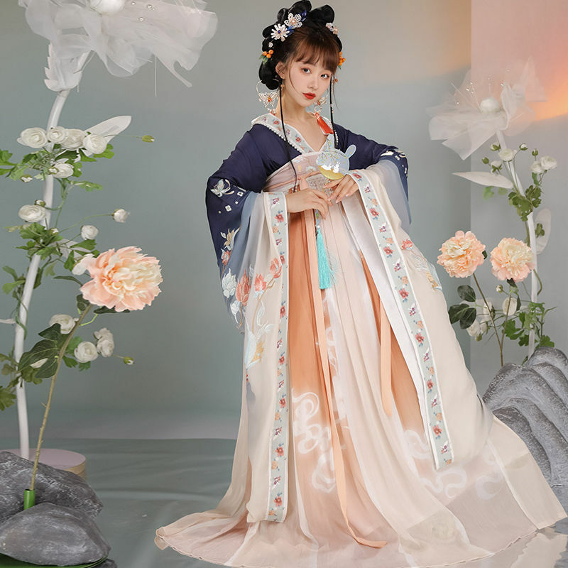 Hanfu-trajes de baile de hadas para mujer, vestido tradicional chino, traje Tang, ropa de princesa antigua, Cosplay de Carnaval para escenario