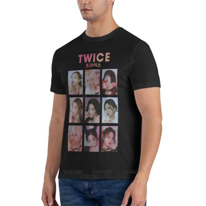 Ativo algodão T-Shirt dos homens, Kpop Tee, Vestuário personalizado, OT9, 4XL 5XL