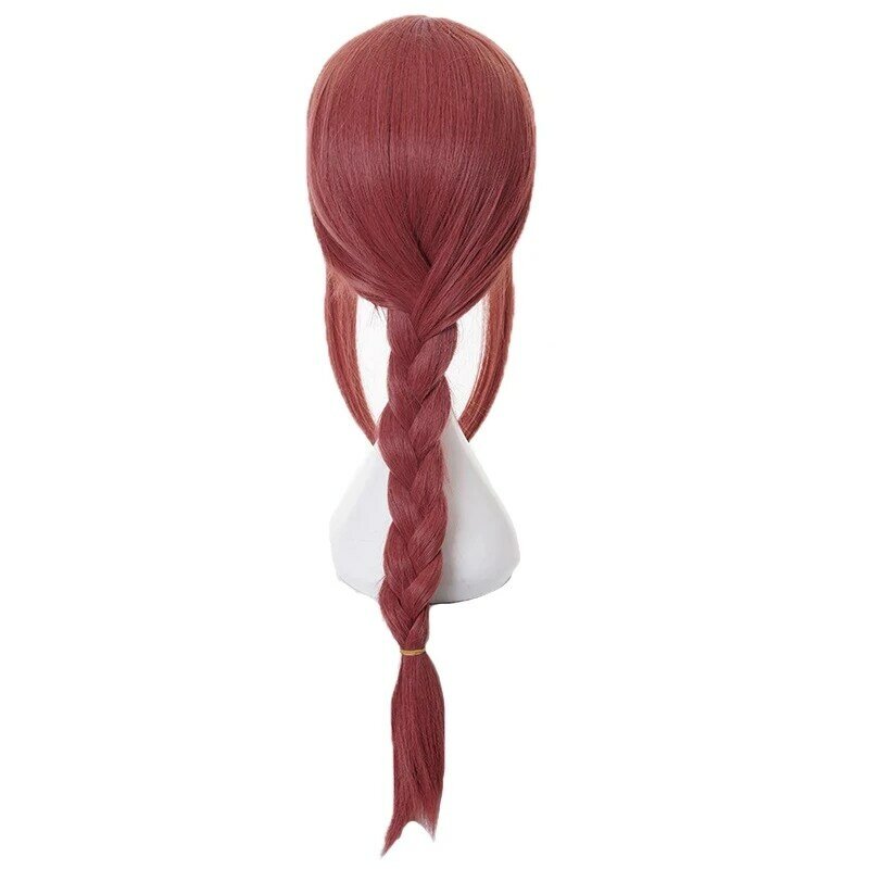 Makima Cosplay Wig Anime Chainsaw Man Cosplay Long Braided Synthetic Hair Halloween Party Role Play Wigs + Wig Cap