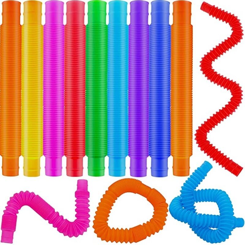 Juguete sensorial de tubos Pop de primavera Z3 para adultos y niños, juguetes de fuelle telescópico para aliviar el estrés, regalos de juguete antiestrés para apretar, novedad