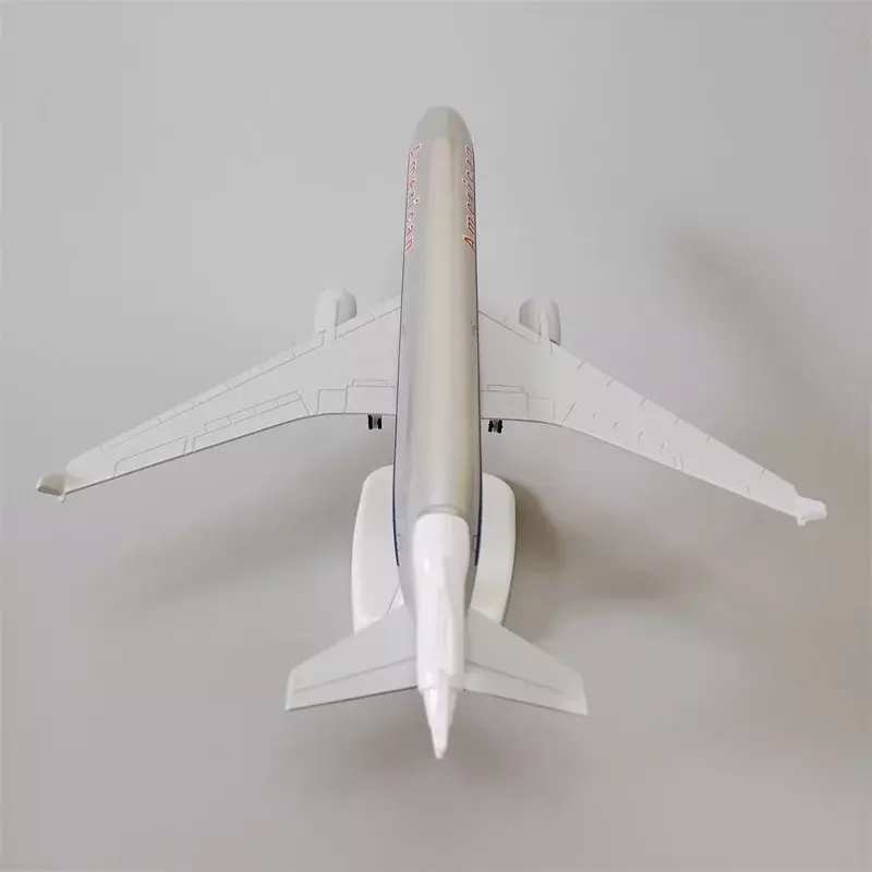 Avión de aleación de Metal fundido a presión, modelo de avión de 20cm de EE. UU., AA, aerolíneas, MD, MD-11, Airways, con ruedas