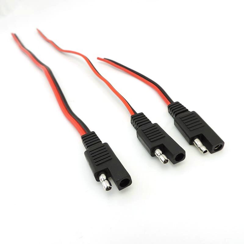 Female Plug Solar Battery Wire 2 Pin 18AWG 10A 14AWG 20A SAE Cable DIY Power Automotive Extension Cable Quick Disconnect
