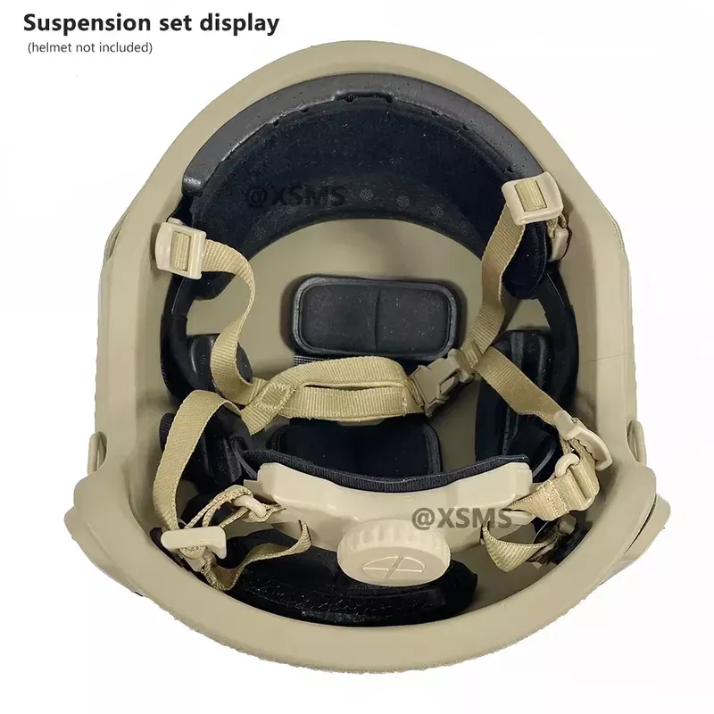 Helm sistem suspensi dalam, helm berburu CS dapat disesuaikan, aksesoris tali kunci kepala untuk FAST SF