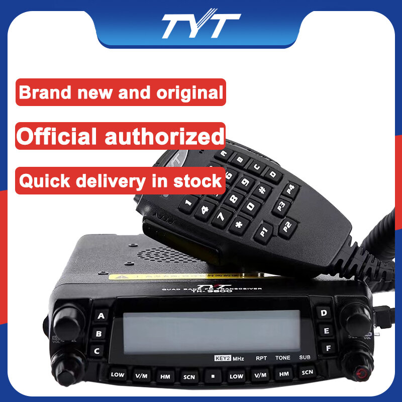 TYT TH-9800 PLUS Quad Band Mobile Transceiver 26-33(10M)/47-54(6M)/136-174(2M)/400-480(70CM) MHz Car Rself driving tours