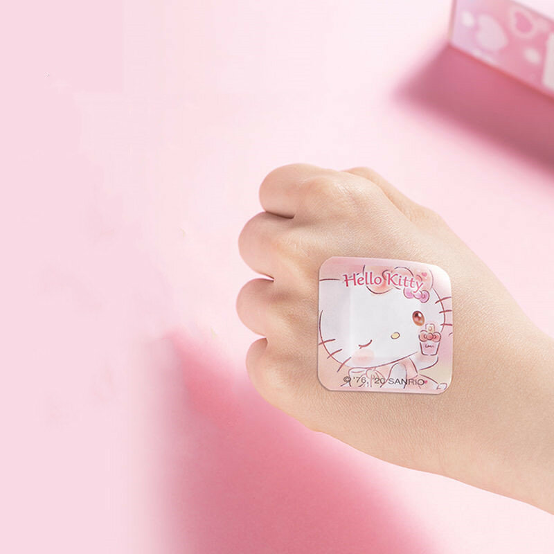 40 шт. Kawaii Sanrio Cinnamoroll мультяшный браслет помощь Милая аниме Мелодия Hello Kitty детские повязки гусиные пластыри гемостаз клей