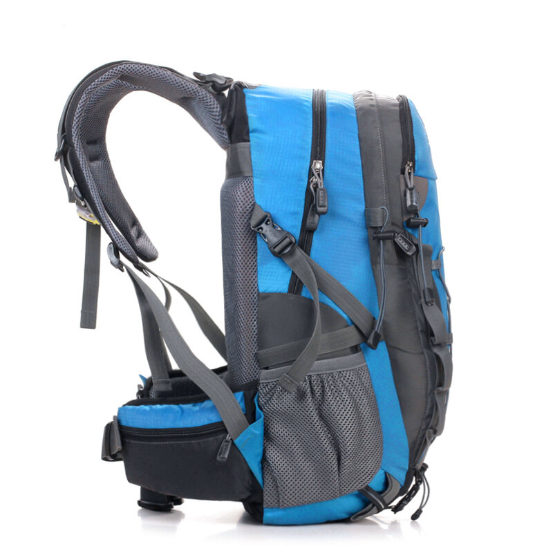 Mochila de caminhada, mochila de náilon impermeável, bolsa grande esportiva para homens e mulheres, bolsa de viagem para acampamento ao ar livre